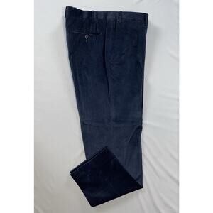 Corneliani NY69 9 2 Gate Flat Front Super Soft Corduroy Pants. 56R, 40X30.5. EUC